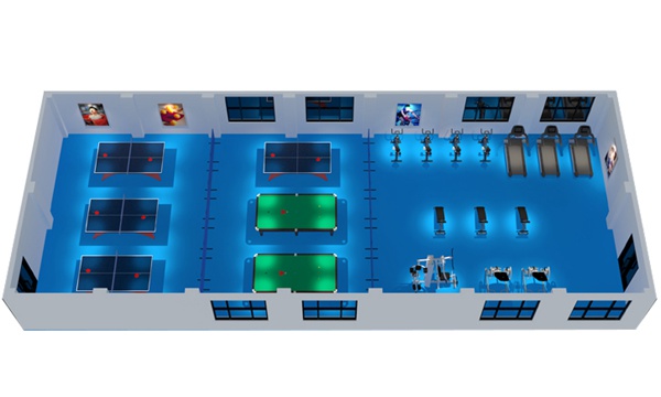 200平方健身房配置方案-广西YABO.COM体育健身器材有限公司