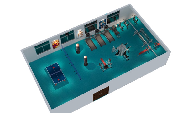 150平方健身房配置方案-广西YABO.COM体育健身器材有限公司